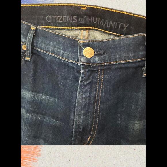 Citizens of Humanity Blue Denim Dylan Relaxed Button Fly Boy Jeans Women's 31 - Picture 3 of 9